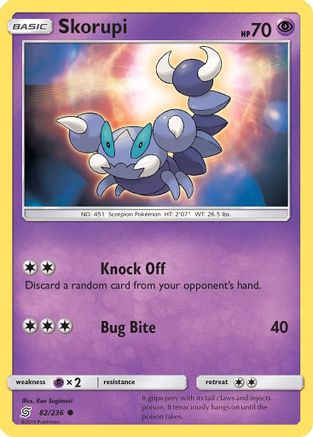 Skorupi 82/236 - SM Unified Minds Reverse Holofoil