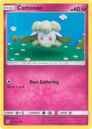 Cottonee 143/236 - SM Unified Minds Reverse Holofoil