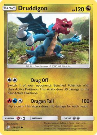 Druddigon 157/236 - SM Unified Minds Reverse Holofoil