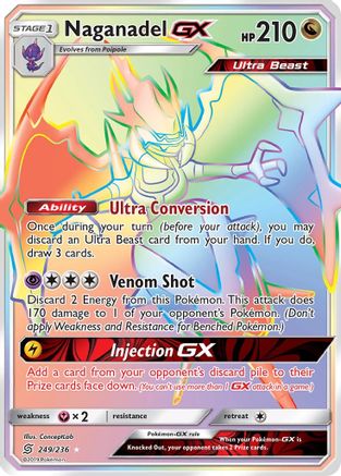 Naganadel GX (Secret) 249/236 - SM Unified Minds Holofoil