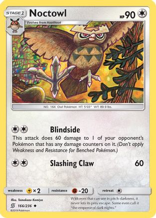 Noctowl 166/236 - SM Unified Minds Reverse Holofoil