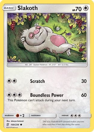Slakoth (168) 168/236 - SM Unified Minds Reverse Holofoil