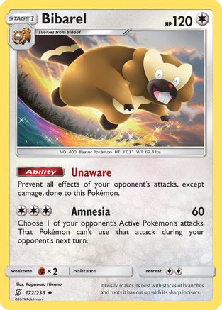 Bibarel 172/236 - SM Unified Minds