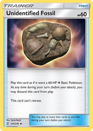 Unidentified Fossil 210/236 - SM Unified Minds