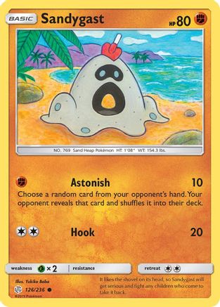 Sandygast 126/236 - SM Cosmic Eclipse Reverse Holofoil