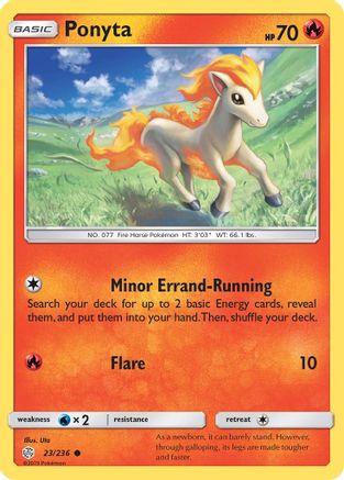 Ponyta 23/236 - SM Cosmic Eclipse Reverse Holofoil