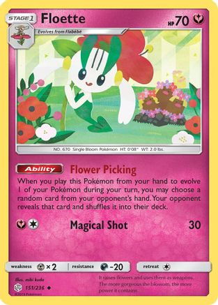 Floette 151/236 - SM Cosmic Eclipse Reverse Holofoil