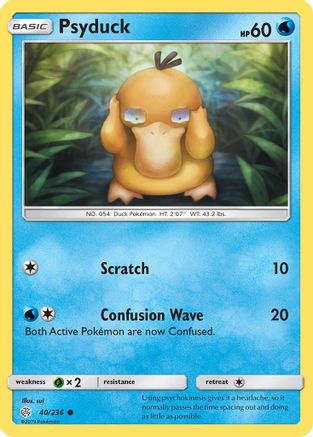 Psyduck 40/236 - SM Cosmic Eclipse Reverse Holofoil