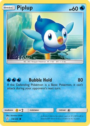 Piplup 54/236 - SM Cosmic Eclipse