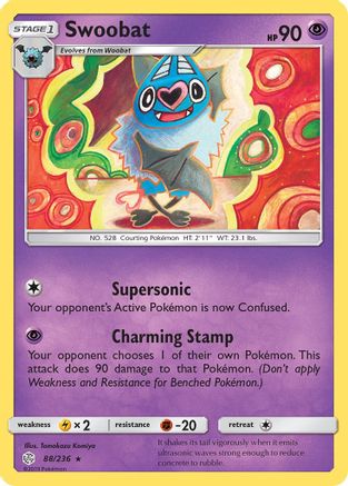 Swoobat 88/236 - SM Cosmic Eclipse Reverse Holofoil