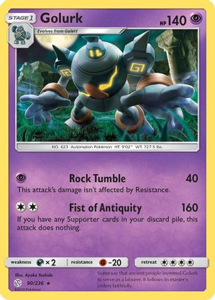 Golurk 90/236 - SM Cosmic Eclipse