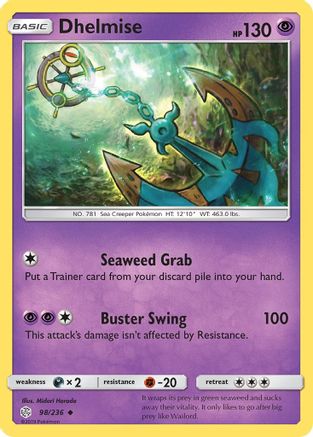 Dhelmise 98/236 - SM Cosmic Eclipse Reverse Holofoil