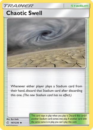 Chaotic Swell 187/236 - SM Cosmic Eclipse Reverse Holofoil