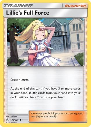 Lillie's Full Force 196/236 - SM Cosmic Eclipse Reverse Holofoil