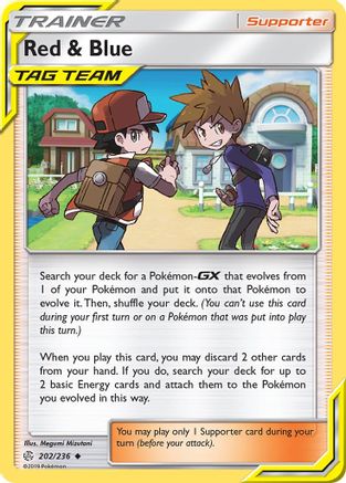 Red & Blue 202/236 - SM Cosmic Eclipse Reverse Holofoil
