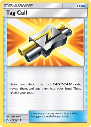 Tag Call 206/236 - SM Cosmic Eclipse Reverse Holofoil