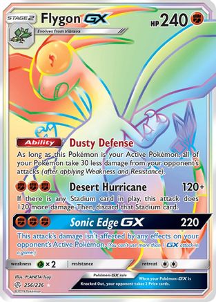 Flygon GX (Secret) 256/236 - SM Cosmic Eclipse Holofoil