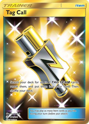 Tag Call (Secret) 270/236 - SM Cosmic Eclipse Holofoil