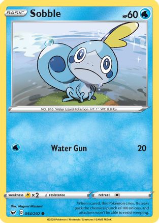 Sobble (054) 54/202 - SWSH01 Sword & Shield Base Set Reverse Holofoil