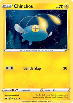 Chinchou (067) 67/202 - SWSH01 Sword & Shield Base Set