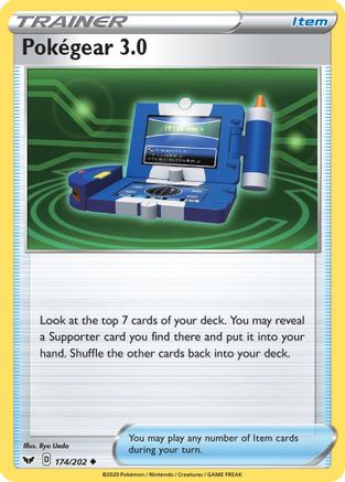 Pokegear 3.0 174/202 - SWSH01 Sword & Shield Base Set Reverse Holofoil