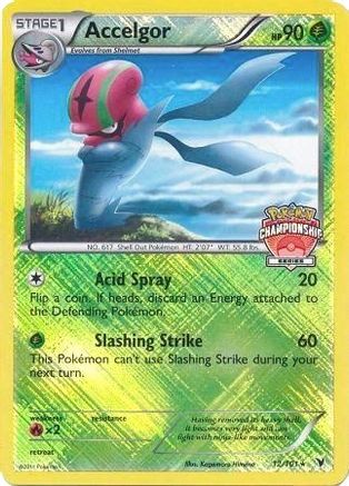 Accelgor - 12/101 (Championship Series) 12 - League & Championship Cards Reverse Holofoil