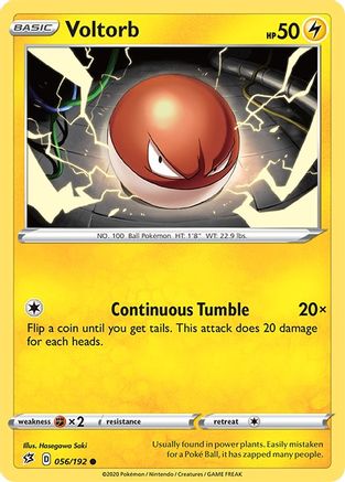 Voltorb 56/192 - SWSH02 Rebel Clash Reverse Holofoil