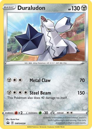 Duraludon - SWSH028 SWSH028/307 - SWSH Sword & Shield Promo Cards Holofoil