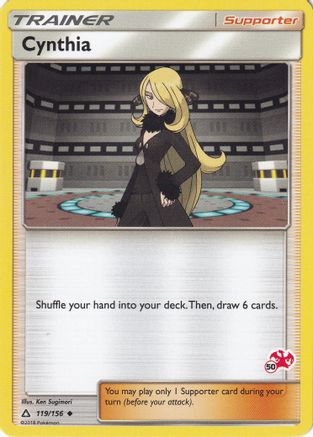 Cynthia - 119/156 (#50 Charizard Stamped) 119 - Battle Academy