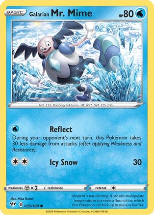 Galarian Mr. Mime 35/189 - SWSH03 Darkness Ablaze