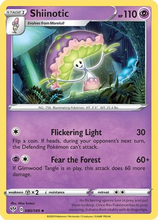 Shiinotic 80/189 - SWSH03 Darkness Ablaze