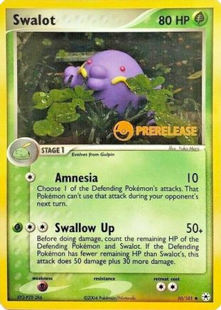 Swalot - 50/101 (Prerelease) 50 - Nintendo Promos