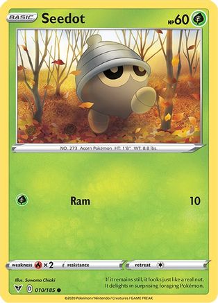 Seedot 10/185 - SWSH04 Vivid Voltage Reverse Holofoil