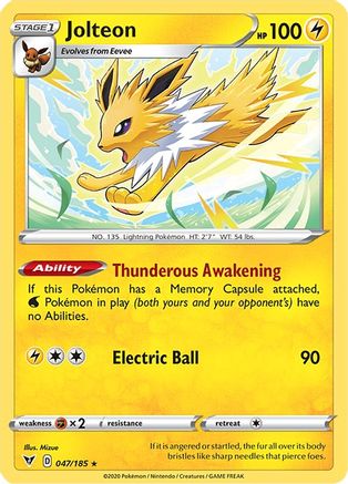 Jolteon 47/185 - SWSH04 Vivid Voltage