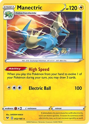 Manectric 52/185 - SWSH04 Vivid Voltage Reverse Holofoil
