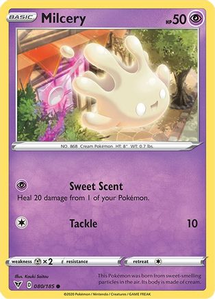 Milcery 80/185 - SWSH04 Vivid Voltage Reverse Holofoil
