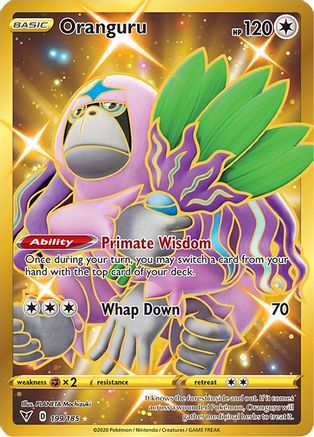 Oranguru (Secret) 199/185 - SWSH04 Vivid Voltage Holofoil