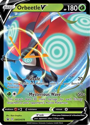 Orbeetle V - SWSH078 SWSH078/307 - SWSH Sword & Shield Promo Cards Holofoil