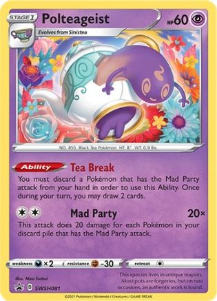Polteageist - SWSH081 SWSH081/307 - SWSH Sword & Shield Promo Cards Holofoil