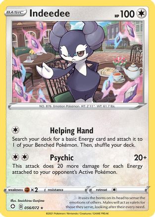 Indeedee 56/72 - Shining Fates Holofoil