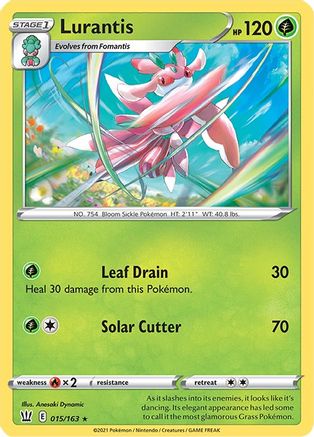 Lurantis 15/163 - SWSH05 Battle Styles Reverse Holofoil