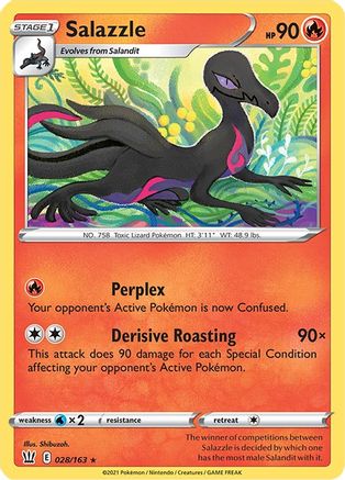 Salazzle 28/163 - SWSH05 Battle Styles Reverse Holofoil