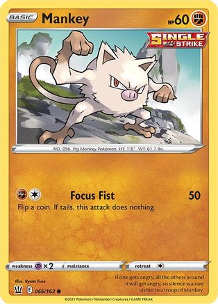 Mankey 66/163 - SWSH05 Battle Styles