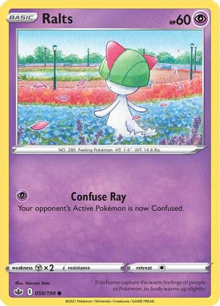 Ralts 59/198 - SWSH06 Chilling Reign