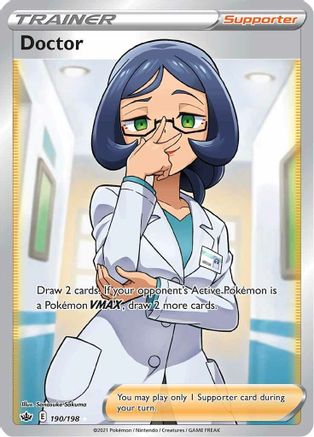 Doctor (Full Art) 190/198 - SWSH06 Chilling Reign Holofoil