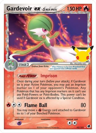 Gardevoir ex (Delta Species) 93/25 - Celebrations Classic Collection Holofoil