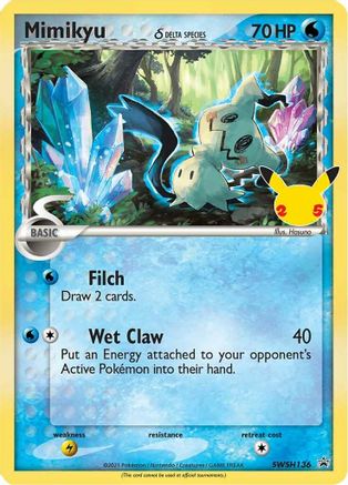 Mimikyu (Delta Species) - SWSH136 SWSH136/307 - SWSH Sword & Shield Promo Cards Holofoil
