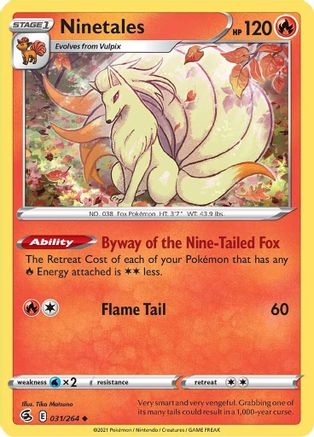 Ninetales (31) 31/264 - SWSH08 Fusion Strike