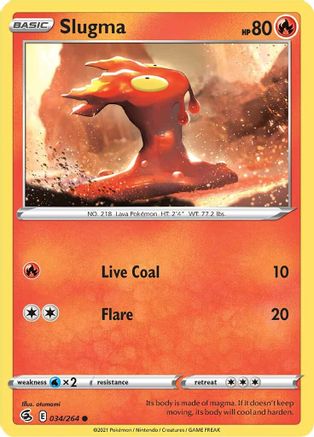 Slugma 34/264 - SWSH08 Fusion Strike