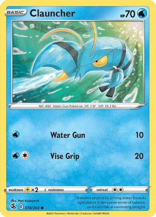Clauncher 74/264 - SWSH08 Fusion Strike Reverse Holofoil